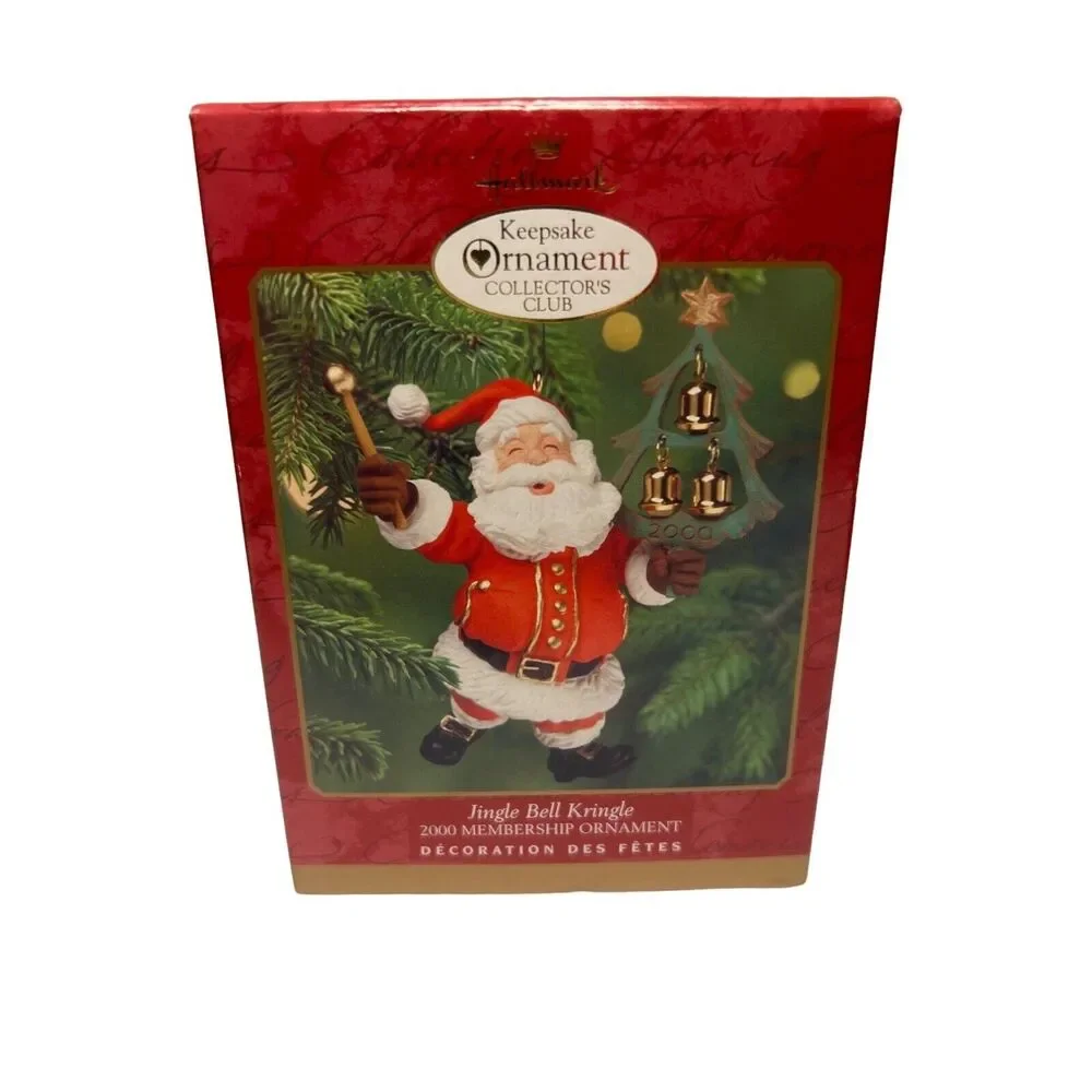 Vintage Hallmark Keepsake Jingle Bell Kringle 2000 Christmas Ornaments Holiday